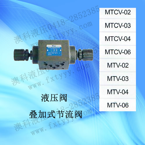 叠加式节流阀MTCV