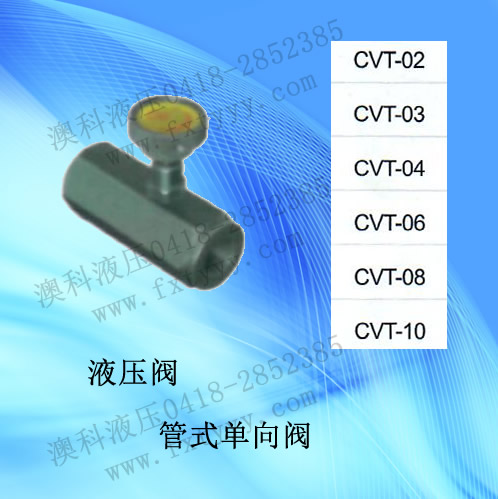 管式单向阀CVT