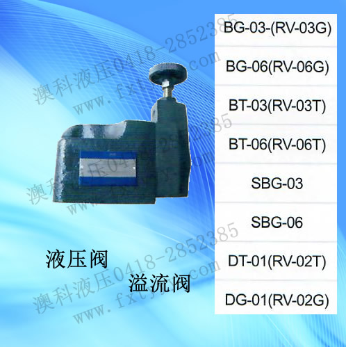 溢流阀SBG-03.BG-03
